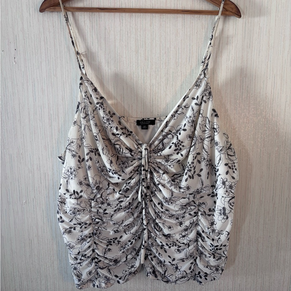 Willow Black and White Floral Camisole